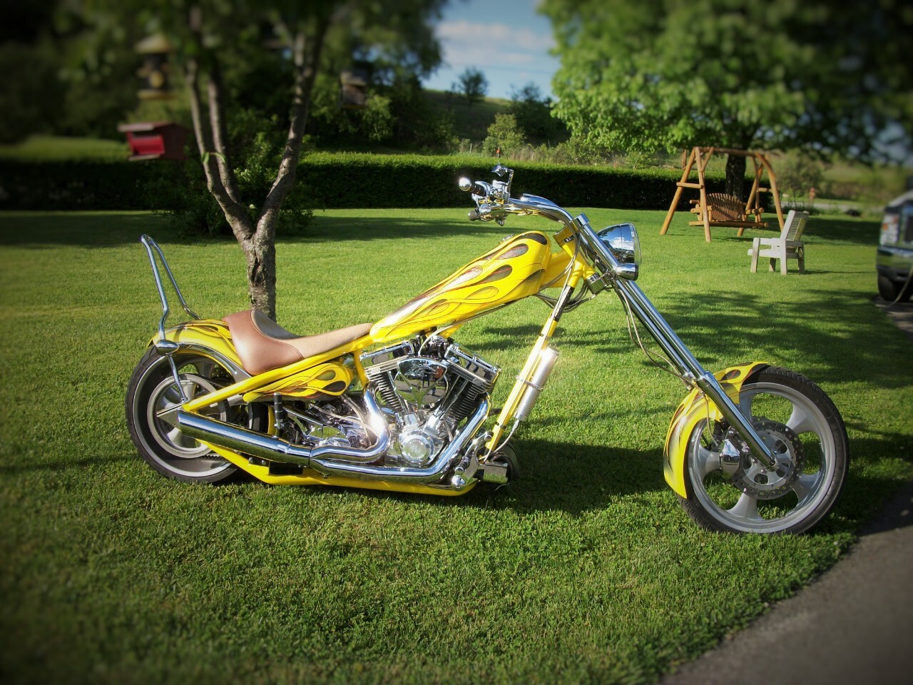 AMERICAN IRONHORSE REAR TURN SIGNAL ASSEMBLY CHROME LED TEXAS CHOPPER SLAMMER