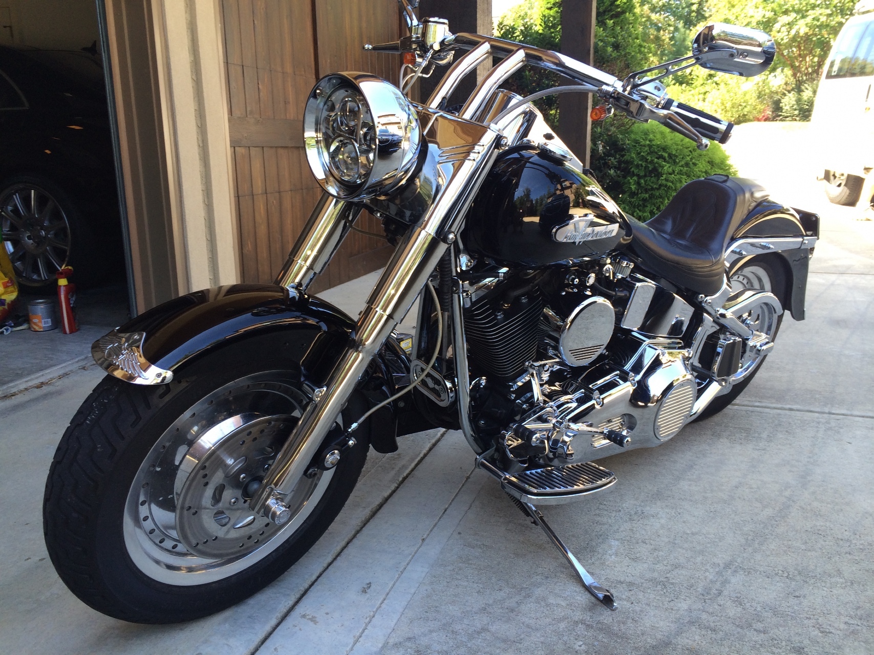 Harley Fatboy Drag Bars